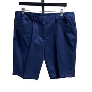 Lands’ End Navy Chino Shorts Size 12